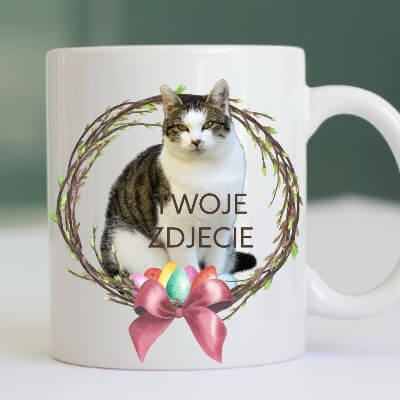 Personalizowany Kubek ze zdjęciem Twojego Pupila / Wielkanoc 1