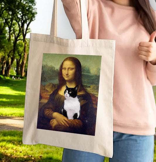 Personalizacja eko Torba ze zdjęciem Twojego Pupila / Mona Lisa
