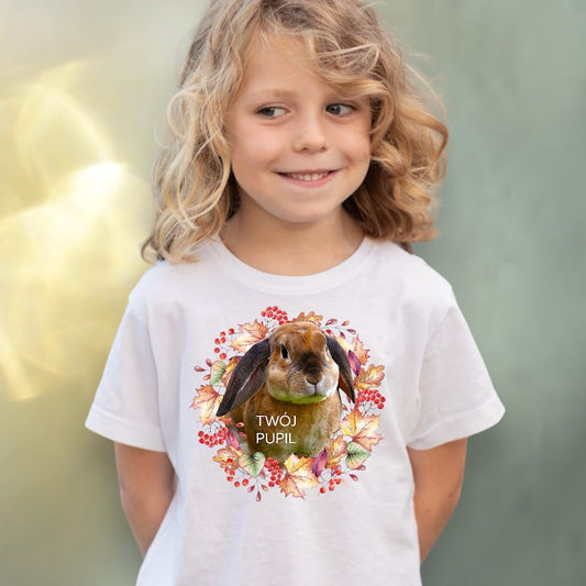 Koszulka z Twoim Pupilem Personalizacja / Biała / Czarna / Dziecięca Unisex / Jesień 4