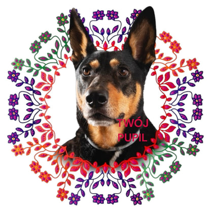 Koszulka z Twoim Pupilem Personalizacja / Biała / Czarna / Dziecięca Unisex / Ludowy