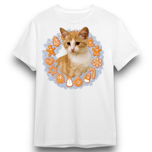 T-shirt z nadrukiem Twój Pupil na koszulce Biały / Czarny / Unisex / Boże Narodzenie 22