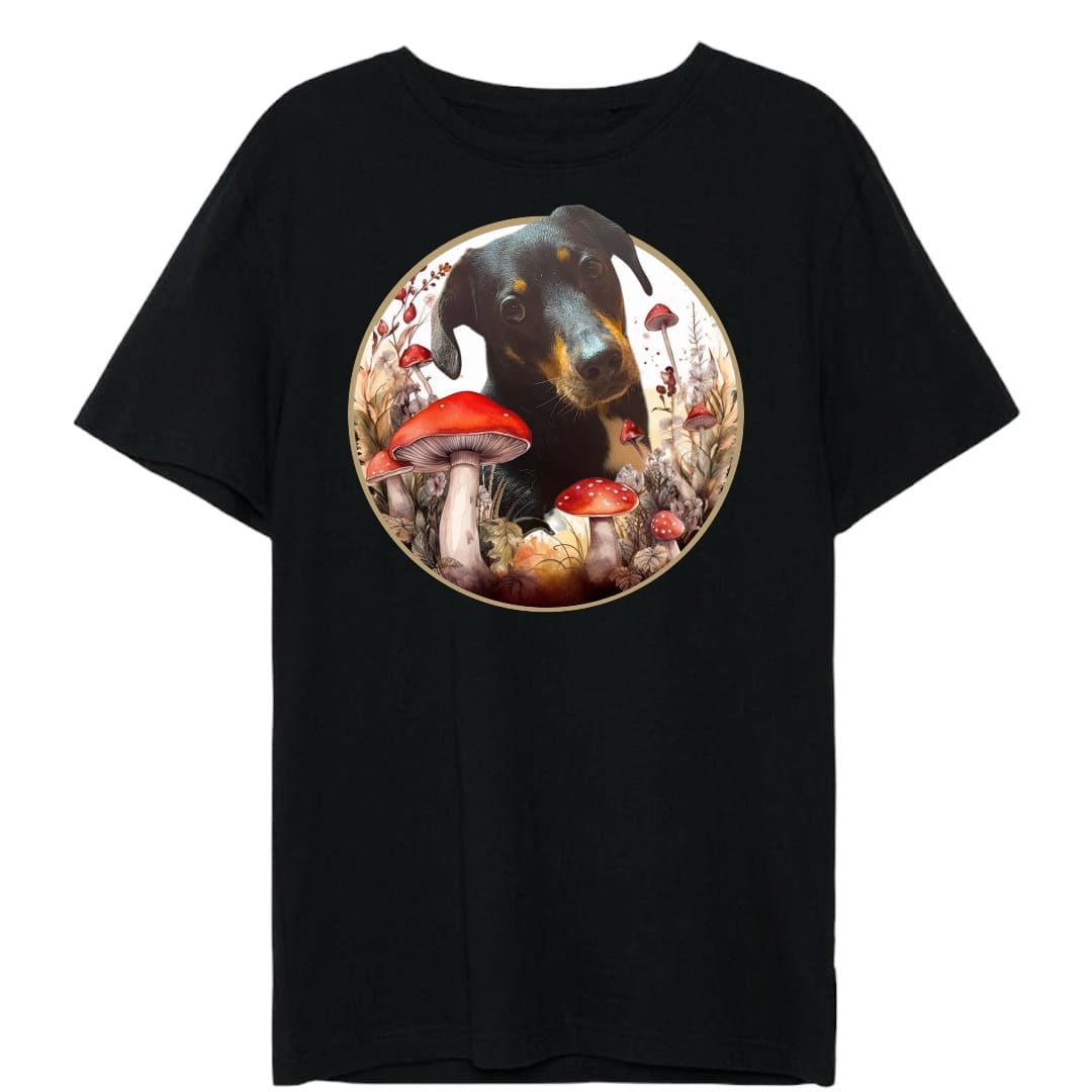 T-shirt z nadrukiem Twój Pupil na koszulce Biały / Czarny / Unisex / Muchomory