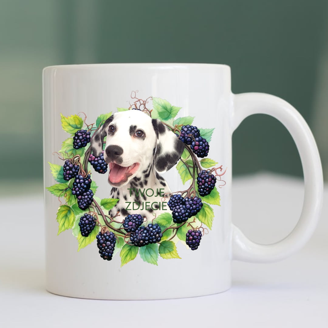 Personalizowany Kubek ze zdjęciem Twojego Pupila /Jeżyny 2