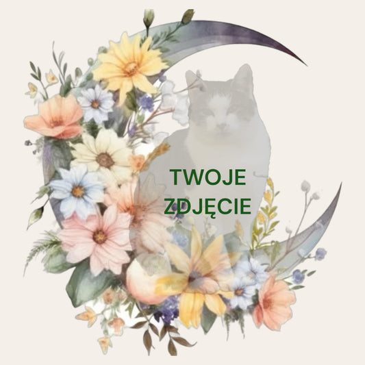 Personalizowany Kubek ze zdjęciem Twojego Pupila / Księżycowa Margaretka