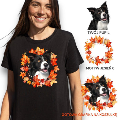 T-shirt z nadrukiem Twój Pupil na koszulce Biały / Czarny / Unisex / Jesień 6