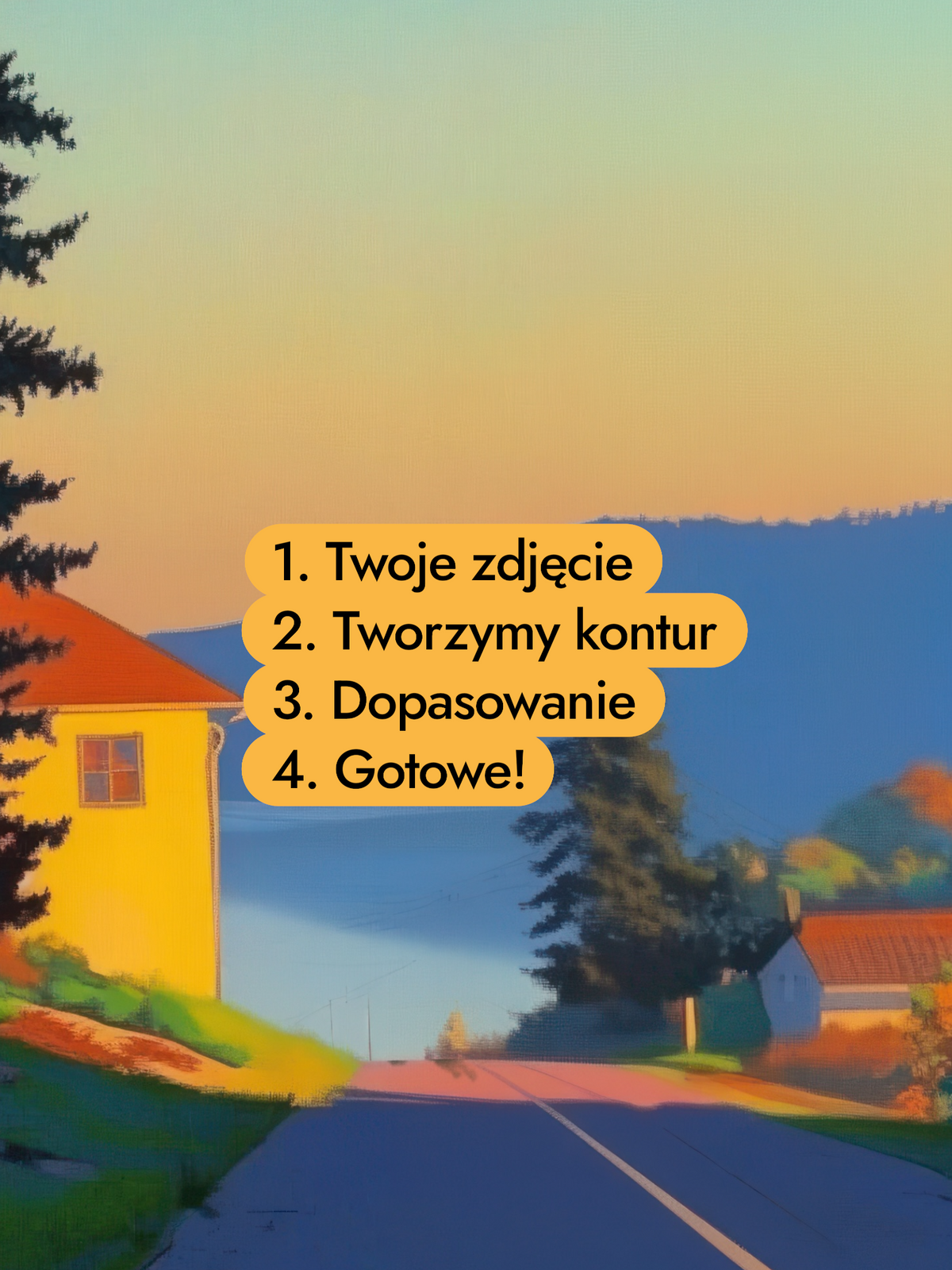 „Droga do domu” Unikatowy Plakat z Twoim Zdjęciem