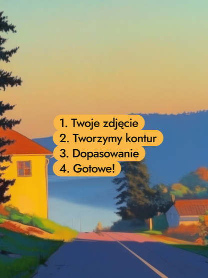 „Droga do domu” Unikatowy Plakat z Twoim Zdjęciem