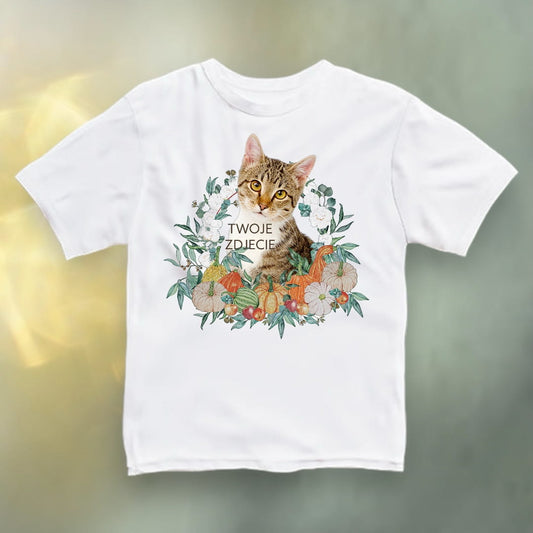 Koszulka z Twoim Pupilem Personalizacja / Biała / Czarna / Dziecięca Unisex / Jesień 1