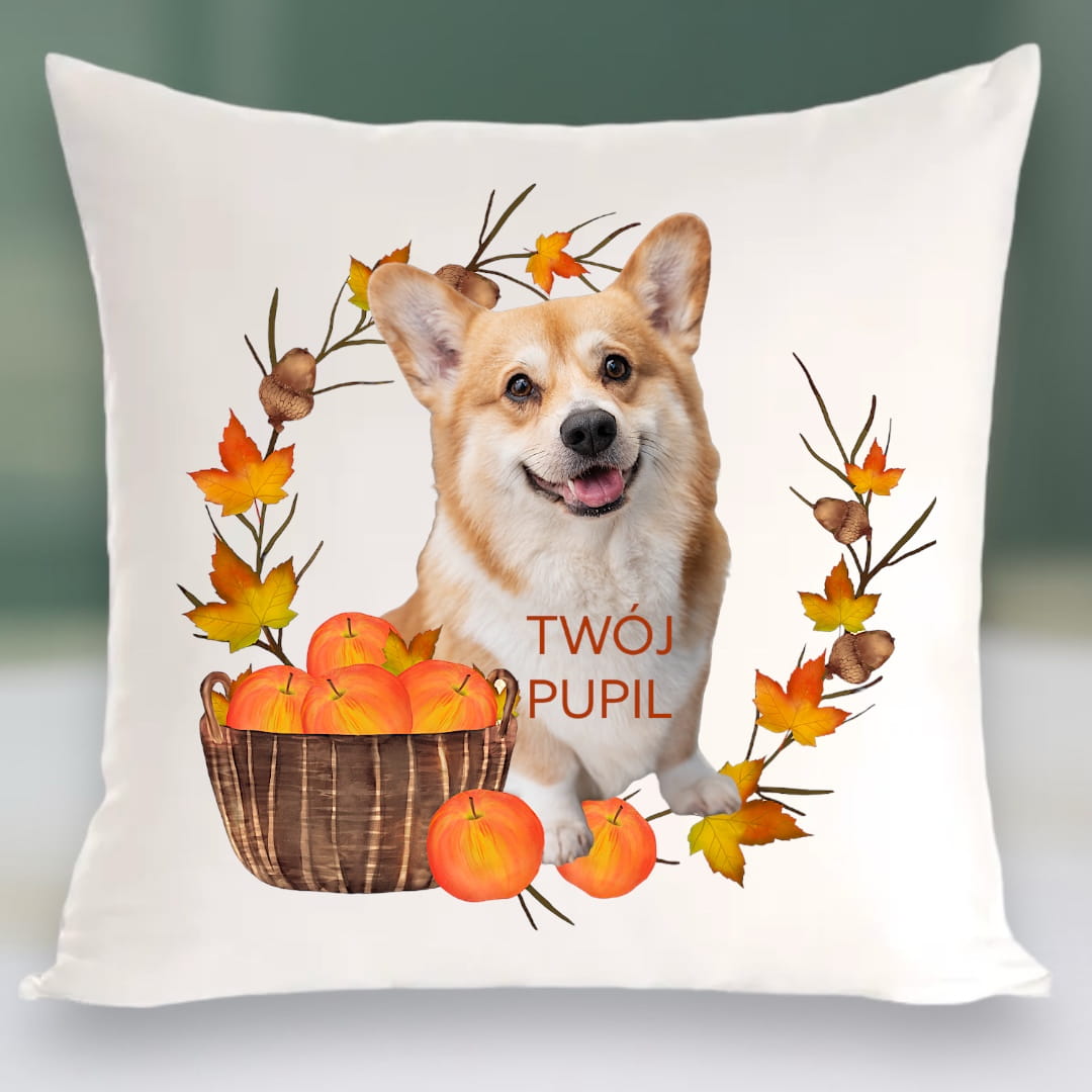 Personalizowany Prezent Poduszka z Twoim Pupilem / Jesień 2