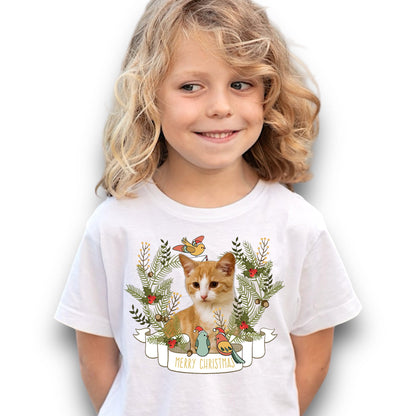 Koszulka z Twoim Pupilem Personalizacja / Biała / Czarna / Dziecięca Unisex / Boże Narodzenie 23