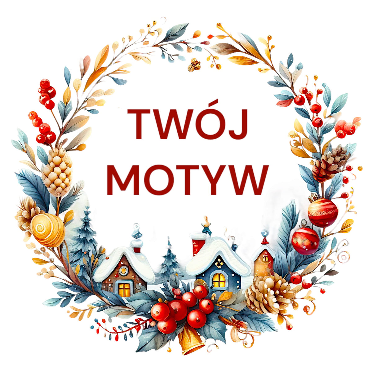 T-shirt z nadrukiem Twój Pupil na koszulce Biały / Czarny / Unisex / Boże Narodzenie 31