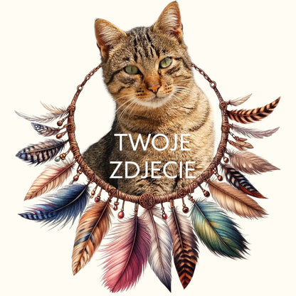 Koszulka z Twoim Pupilem Personalizacja / Biała / Czarna / Dziecięca Unisex / Boho
