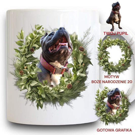 Personalizowany Kubek ze zdjęciem Twojego Pupila / Boże Narodzenie 20