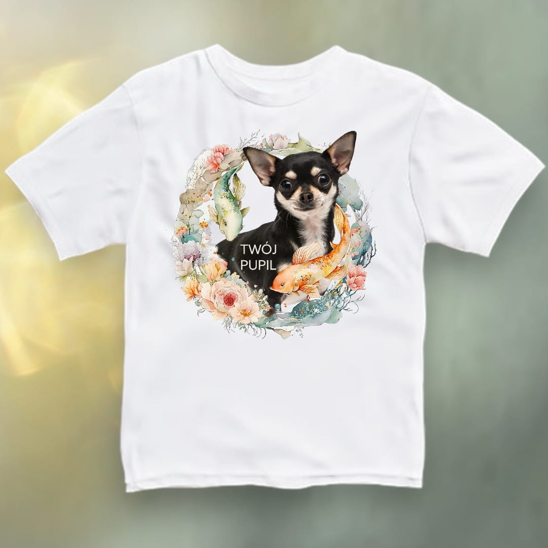 Koszulka z Twoim Pupilem Personalizacja / Biała / Czarna / Dziecięca Unisex / Morskie opowieści 4
