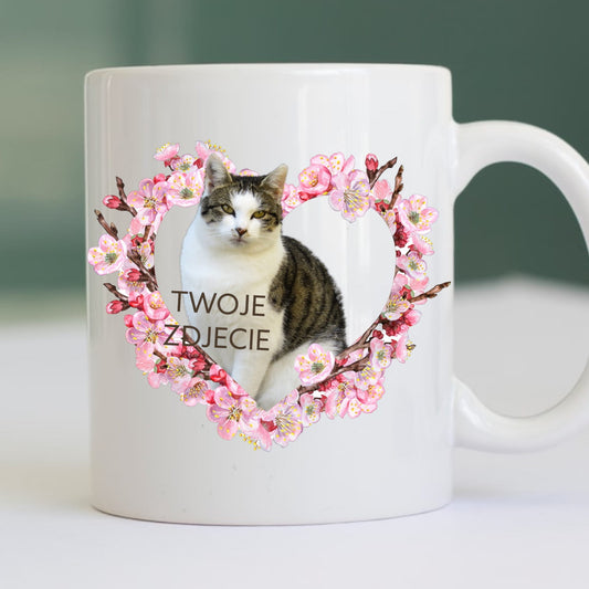 Personalizowany Kubek ze zdjęciem Twojego Pupila / Serce 11