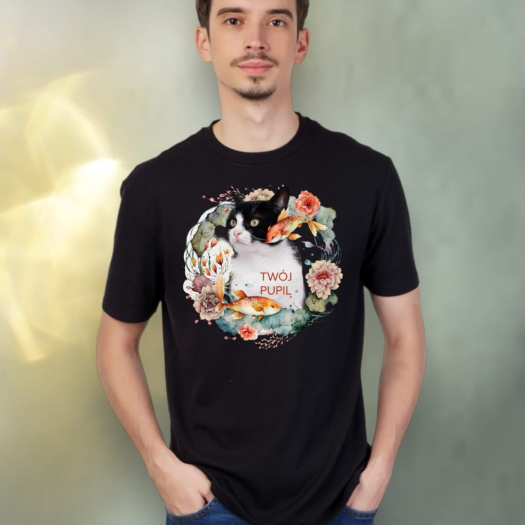 T-shirt z nadrukiem Twój Pupil na koszulce Biały / Czarny / Unisex / Morskie opowieści 3