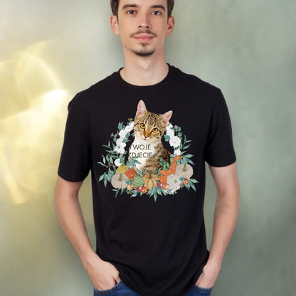 T-shirt z nadrukiem Twój Pupil na koszulce Biały / Czarny / Unisex / Jesień 1