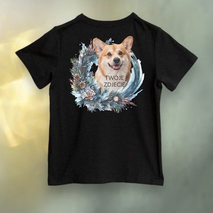 Koszulka z Twoim Pupilem Personalizacja / Biała / Czarna / Dziecięca Unisex Boże Narodzenie 3
