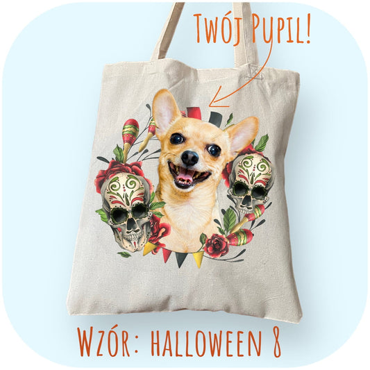 Personalizacja eko Torba ze zdjęciem Twojego Pupila / Halloween 8