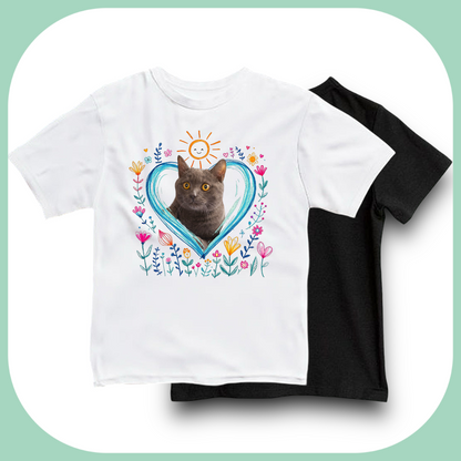 Koszulka z Twoim Pupilem Personalizacja / Biała / Czarna / Dziecięca Unisex / Laurka