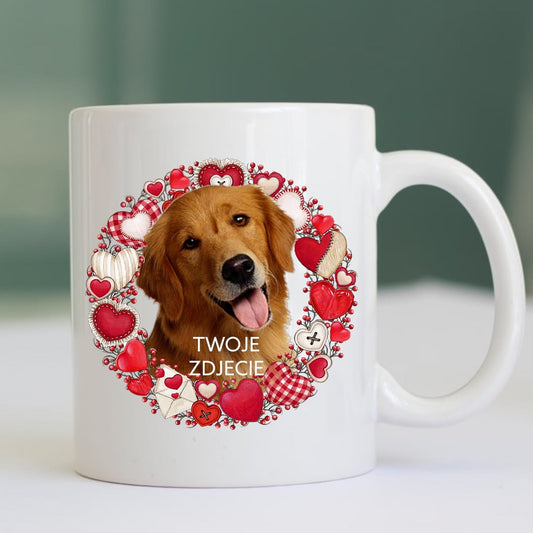 Personalizowany Kubek ze zdjęciem Twojego Pupila / Serce 13