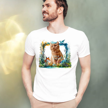 T-shirt z nadrukiem Twój Pupil na koszulce Biały / Czarny / Unisex / Magia 2