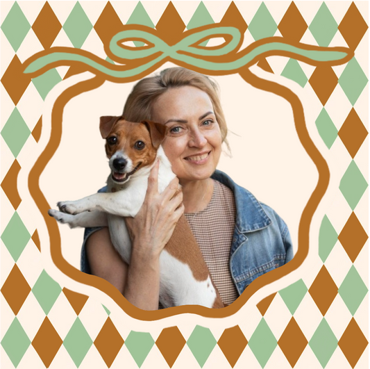Kubek ze Zdjęciem i Twoim Pupilem – Personalizowany Prezent Retro Harlequin
