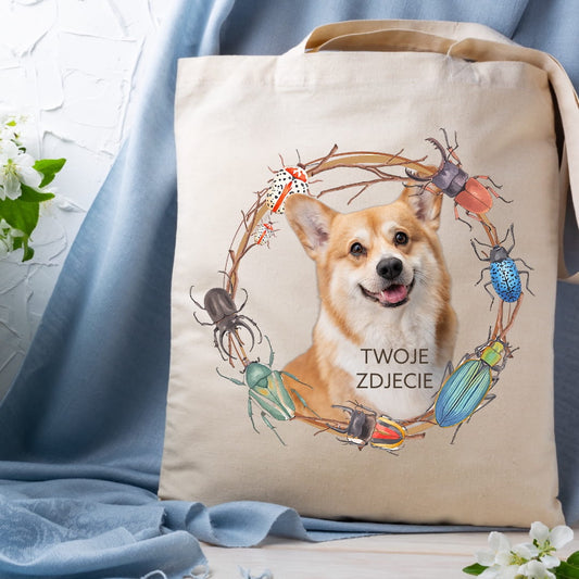 Personalizacja eko Torba ze zdjęciem Twojego Pupila / Żuki 1