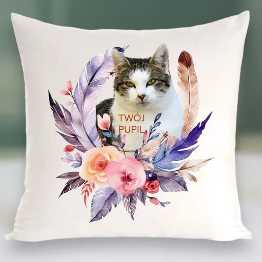 Personalizowany Prezent Poduszka z Twoim Pupilem / Boho 3