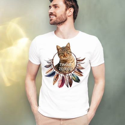T-shirt z nadrukiem Twój Pupil na koszulce Biały / Czarny / Unisex / Boho