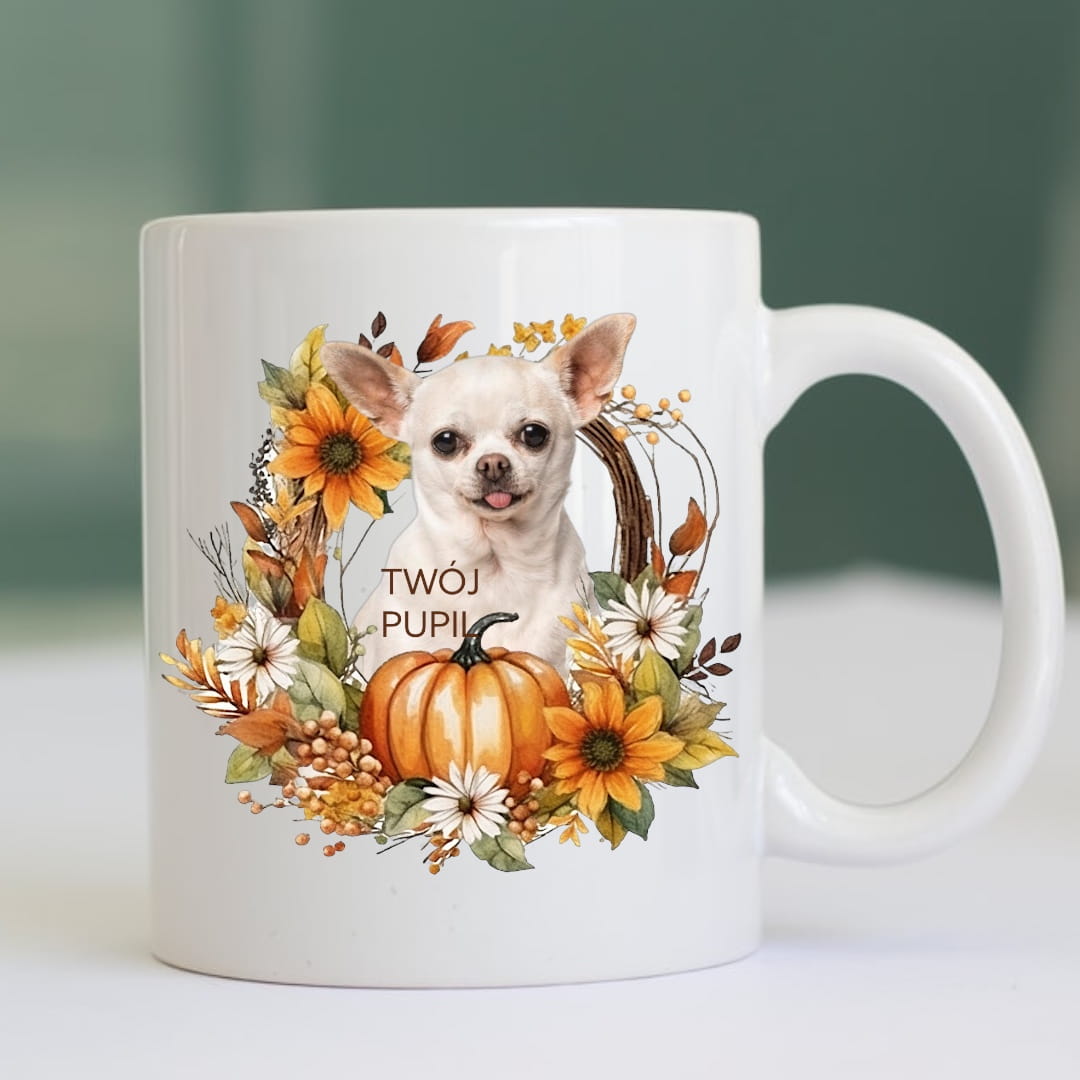 Personalizowany Kubek ze zdjęciem Twojego Pupila / Jesień 3