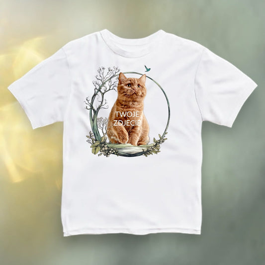 Koszulka z Twoim Pupilem Personalizacja / Biała / Czarna / Dziecięca Unisex / Krajobraz 2
