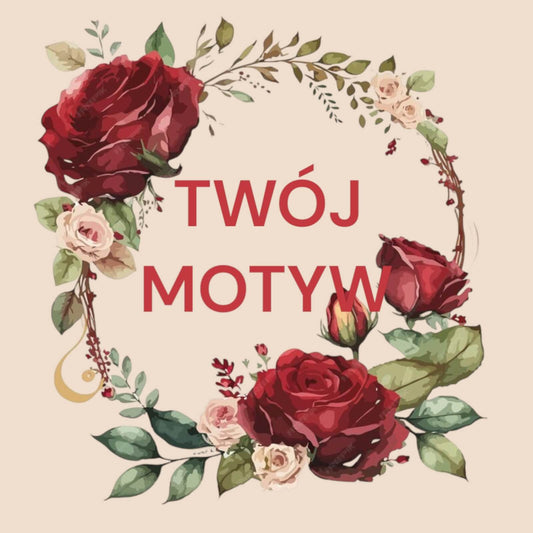 Personalizowany Prezent Poduszka z Twoim Pupilem / Róża 2