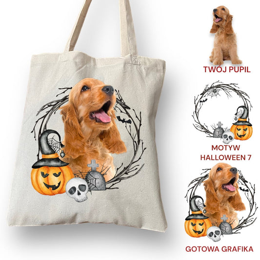 Personalizacja eko Torba ze zdjęciem Twojego Pupila / Halloween 7