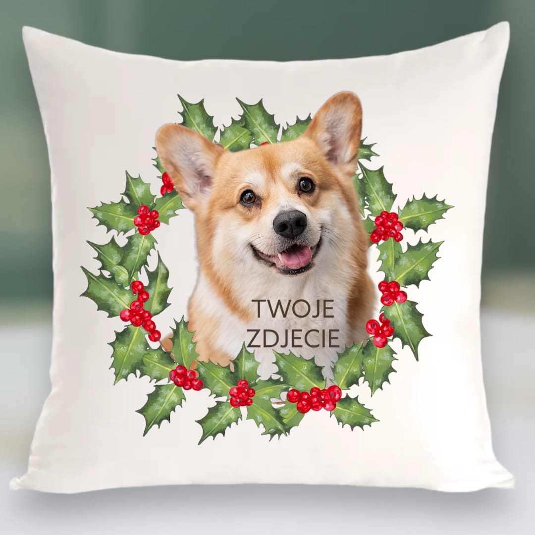 Personalizowany Prezent Poduszka z Twoim Pupilem / Boże Narodzenie 4