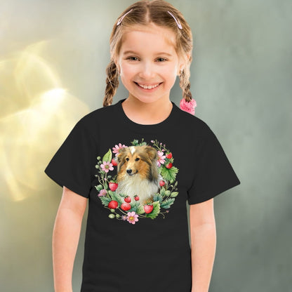 Koszulka z Twoim Pupilem Personalizacja / Biała / Czarna / Dziecięca Unisex / Truskawki 2