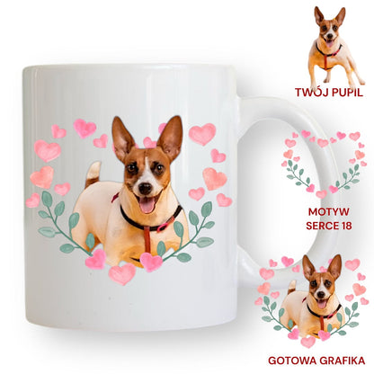 Personalizowany Kubek ze zdjęciem Twojego Pupila / Serce 18