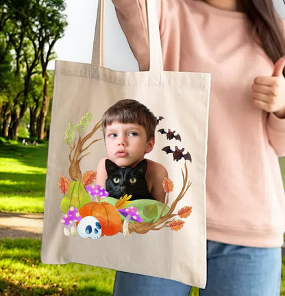 Personalizacja eko Torba ze zdjęciem Twojego Pupila / Halloween 6