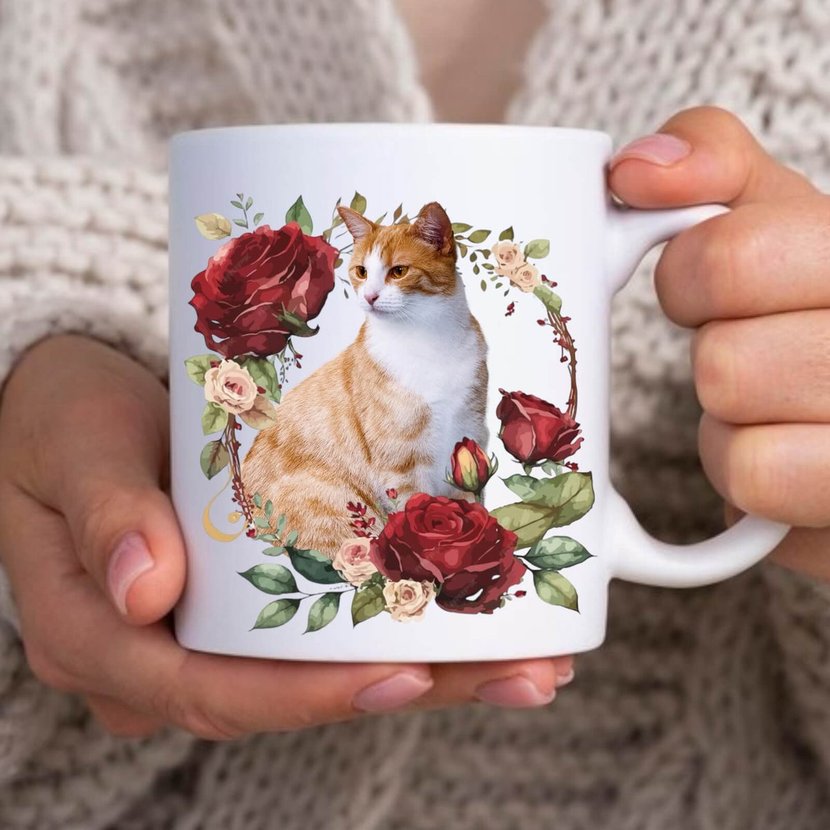 Personalizowany Kubek ze zdjęciem Twojego Pupila / Róża 2