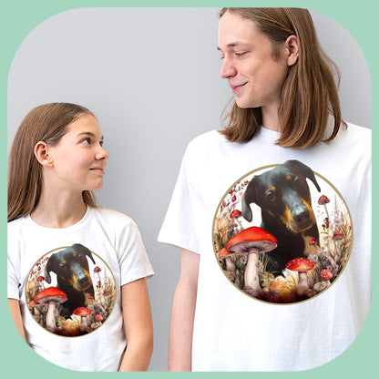Koszulka z Twoim Pupilem Personalizacja / Biała / Czarna / Dziecięca Unisex / Muchomory