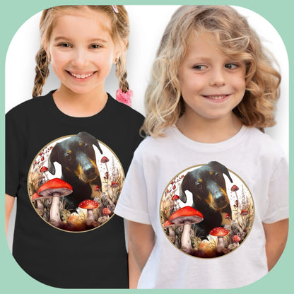 Koszulka z Twoim Pupilem Personalizacja / Biała / Czarna / Dziecięca Unisex / Muchomory