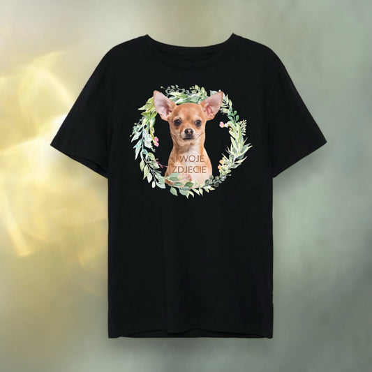 T-shirt z nadrukiem Twój Pupil na koszulce Biały / Czarny / Unisex / Wiosna 11