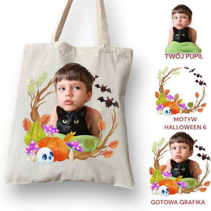 Personalizacja eko Torba ze zdjęciem Twojego Pupila / Halloween 6