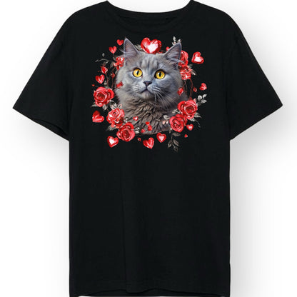 T-shirt z nadrukiem Twój Pupil na koszulce Biały / Czarny / Unisex / Serce 17