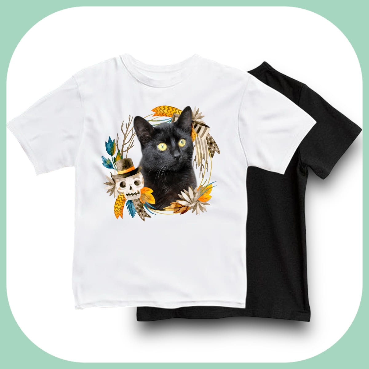 Koszulka z Twoim Pupilem Personalizacja / Biała / Czarna / Dziecięca Unisex / Halloween 9