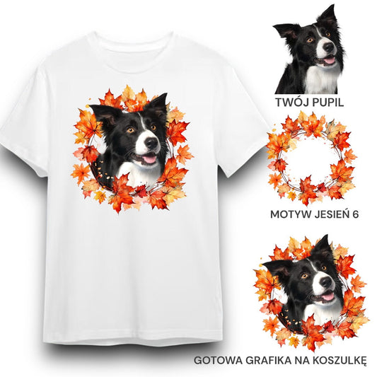 T-shirt z nadrukiem Twój Pupil na koszulce Biały / Czarny / Unisex / Jesień 6