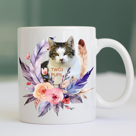 Personalizowany Kubek ze zdjęciem Twojego Pupila / Boho 3