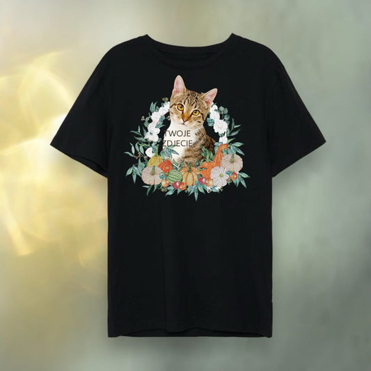 T-shirt z nadrukiem Twój Pupil na koszulce Biały / Czarny / Unisex / Jesień 1