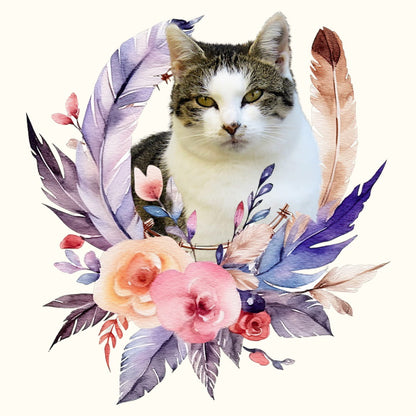 Koszulka z Twoim Pupilem Personalizacja / Biała / Czarna / Dziecięca Unisex / Boho 3