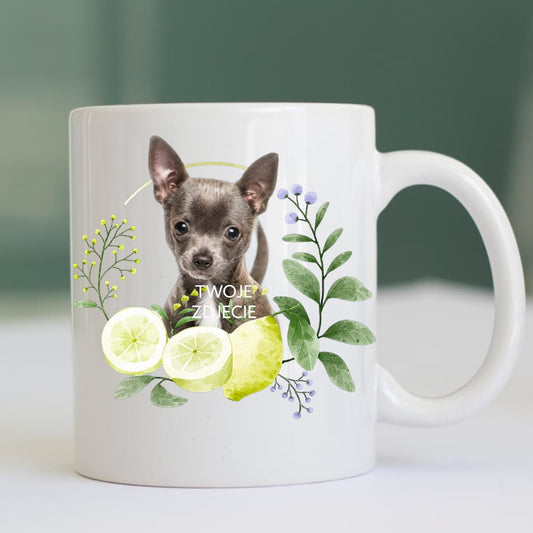 Personalizowany Kubek ze zdjęciem Twojego Pupila / Cytryny 2